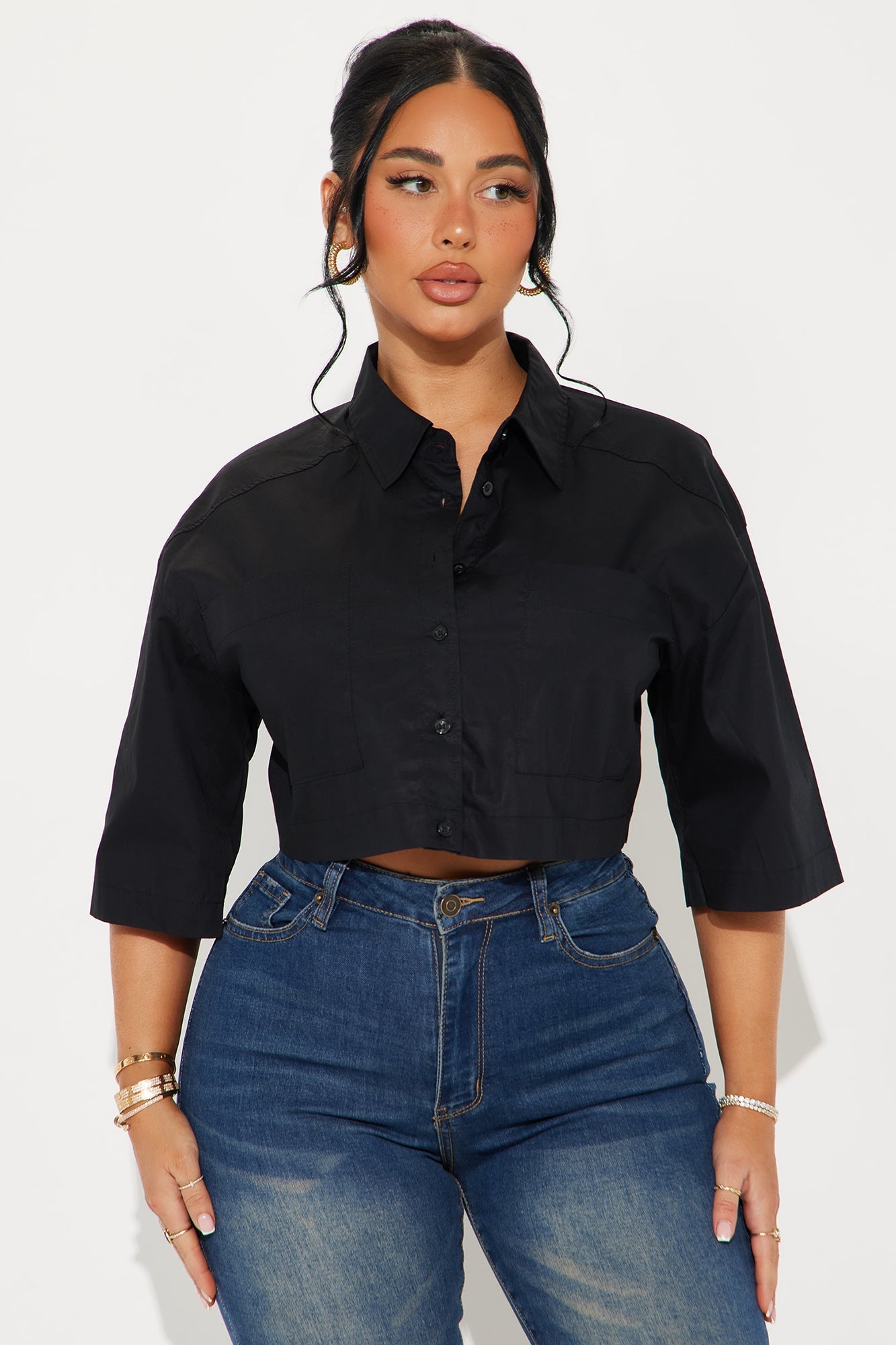Busy Weekends Poplin Shirt - Black