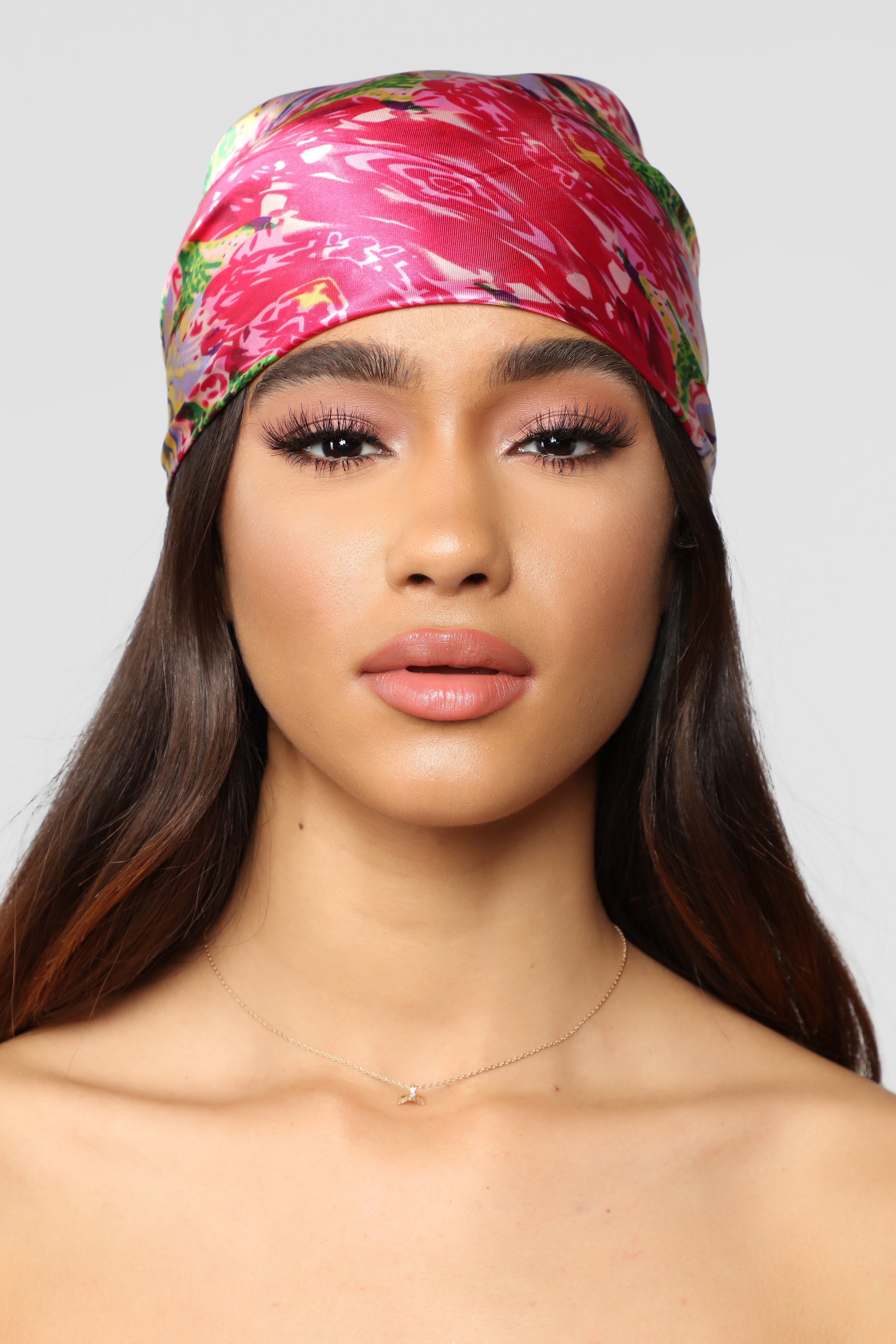 Bed Of Flowers Head Scarf - Multi
