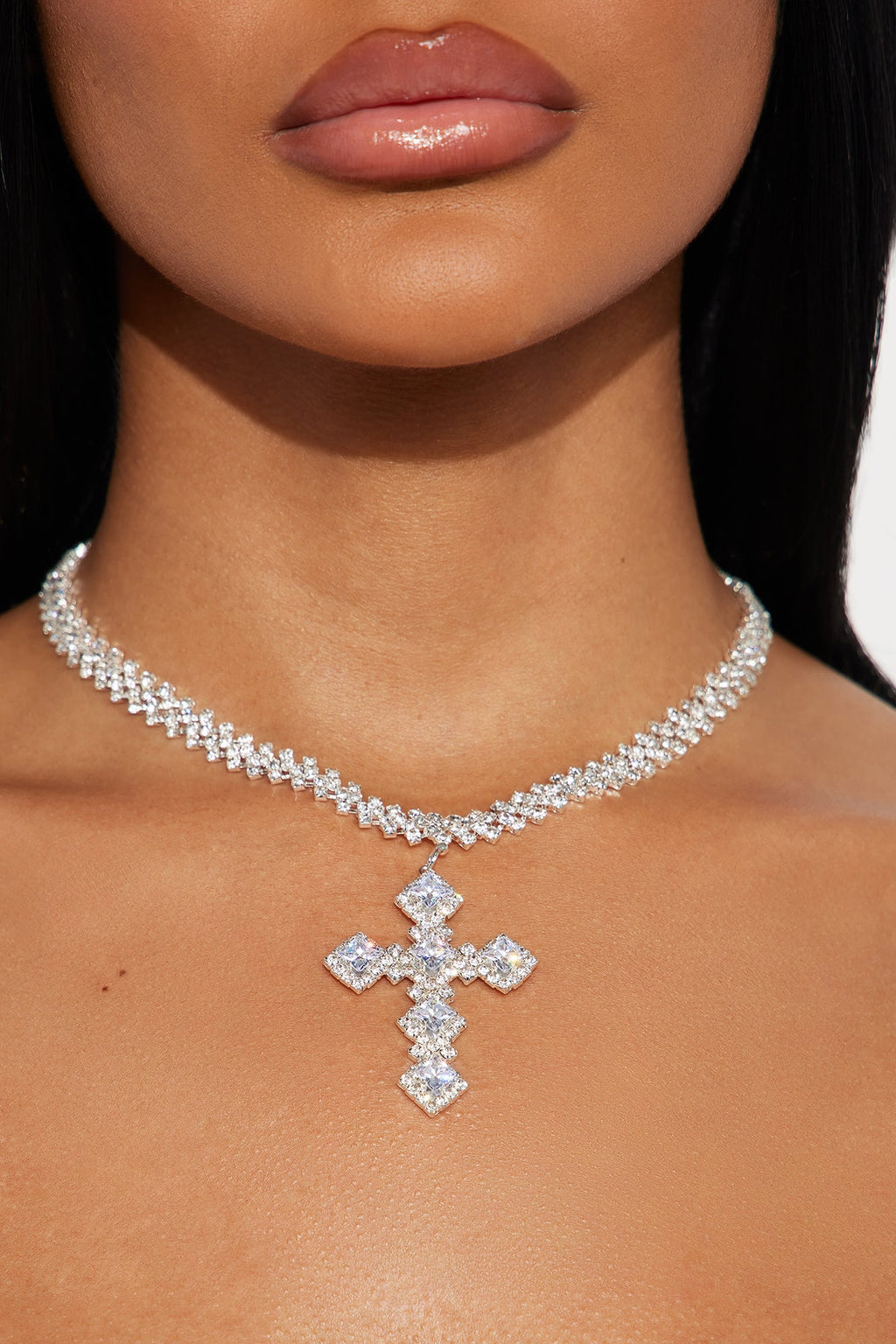 Love You From Across Choker - Silver