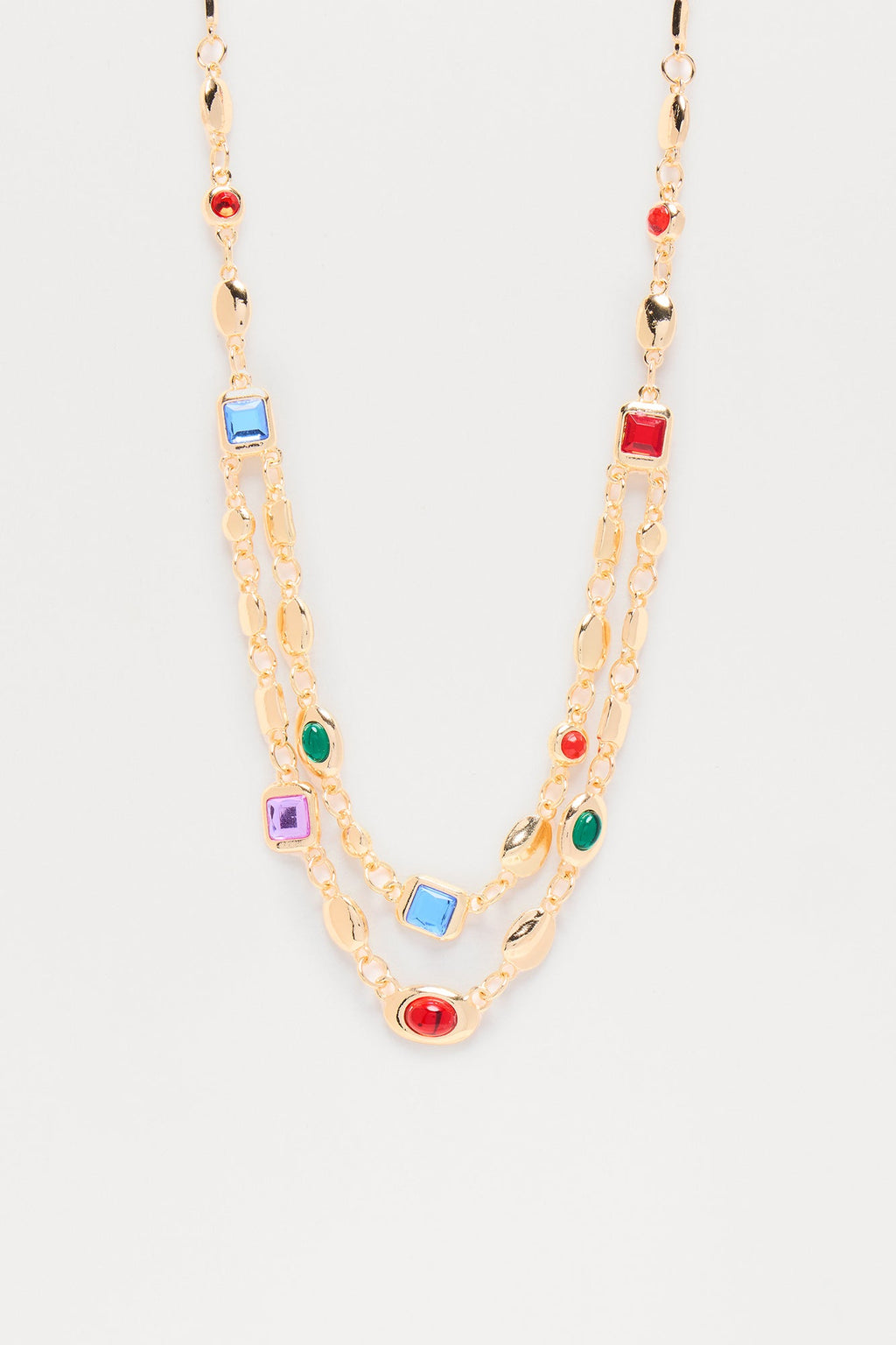 The Truest Gem Layered Necklace - Gold