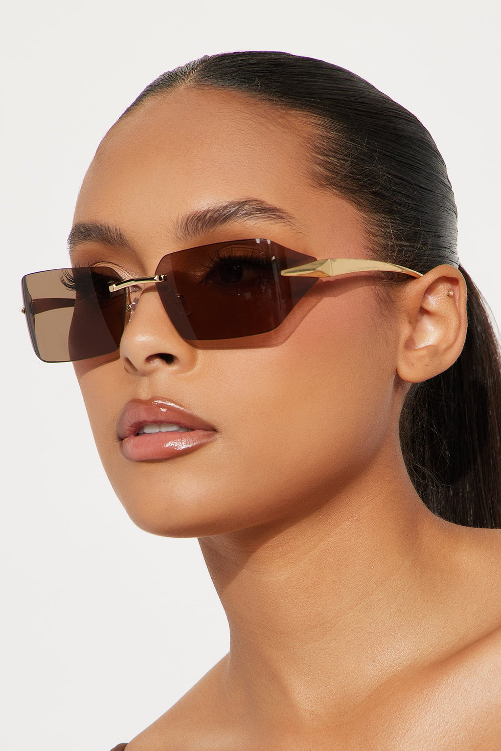 To The Next Level Square Sunglasses - Brown