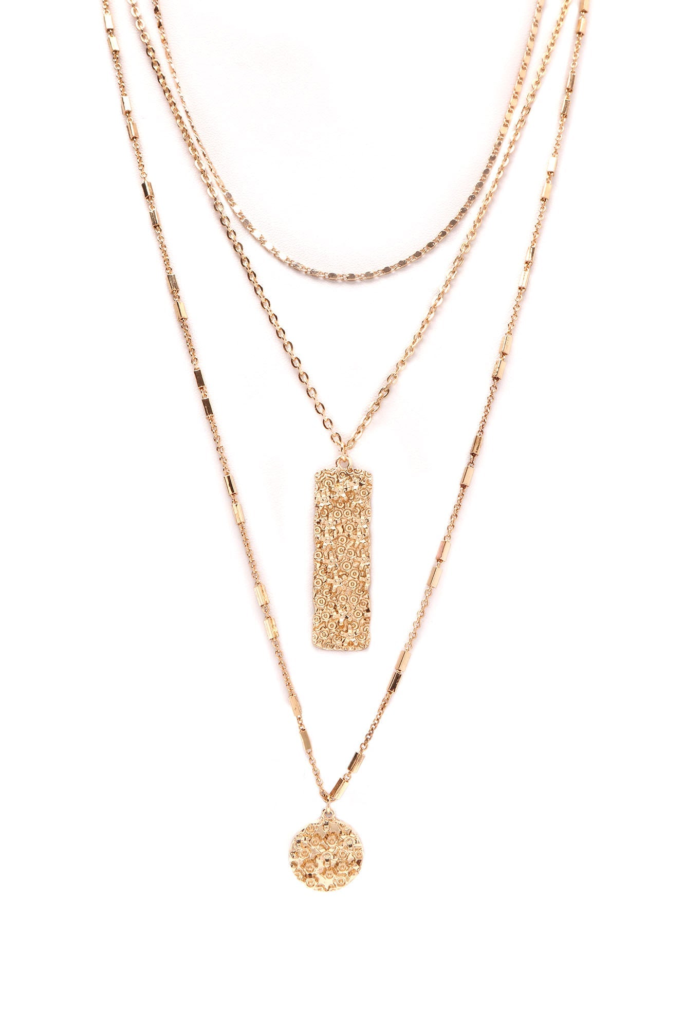 Three For You Layered Necklace - Gold