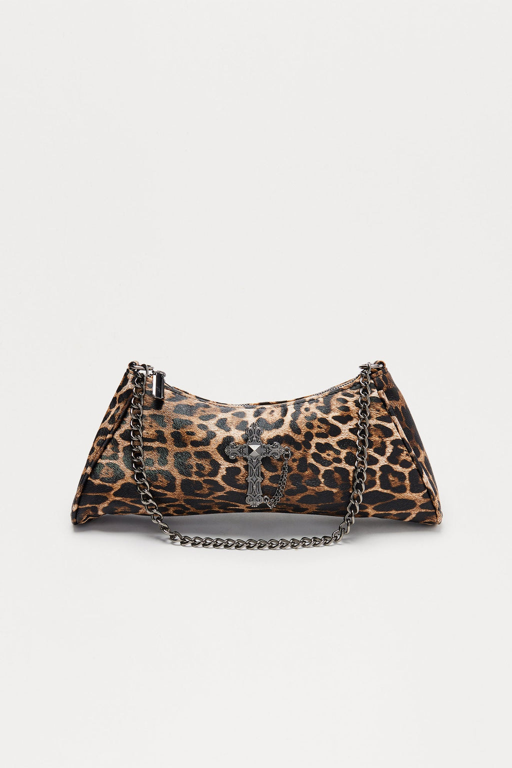 Asking For Forgiveness Faux Leather Leopard Shoulder Bag - Brown/combo