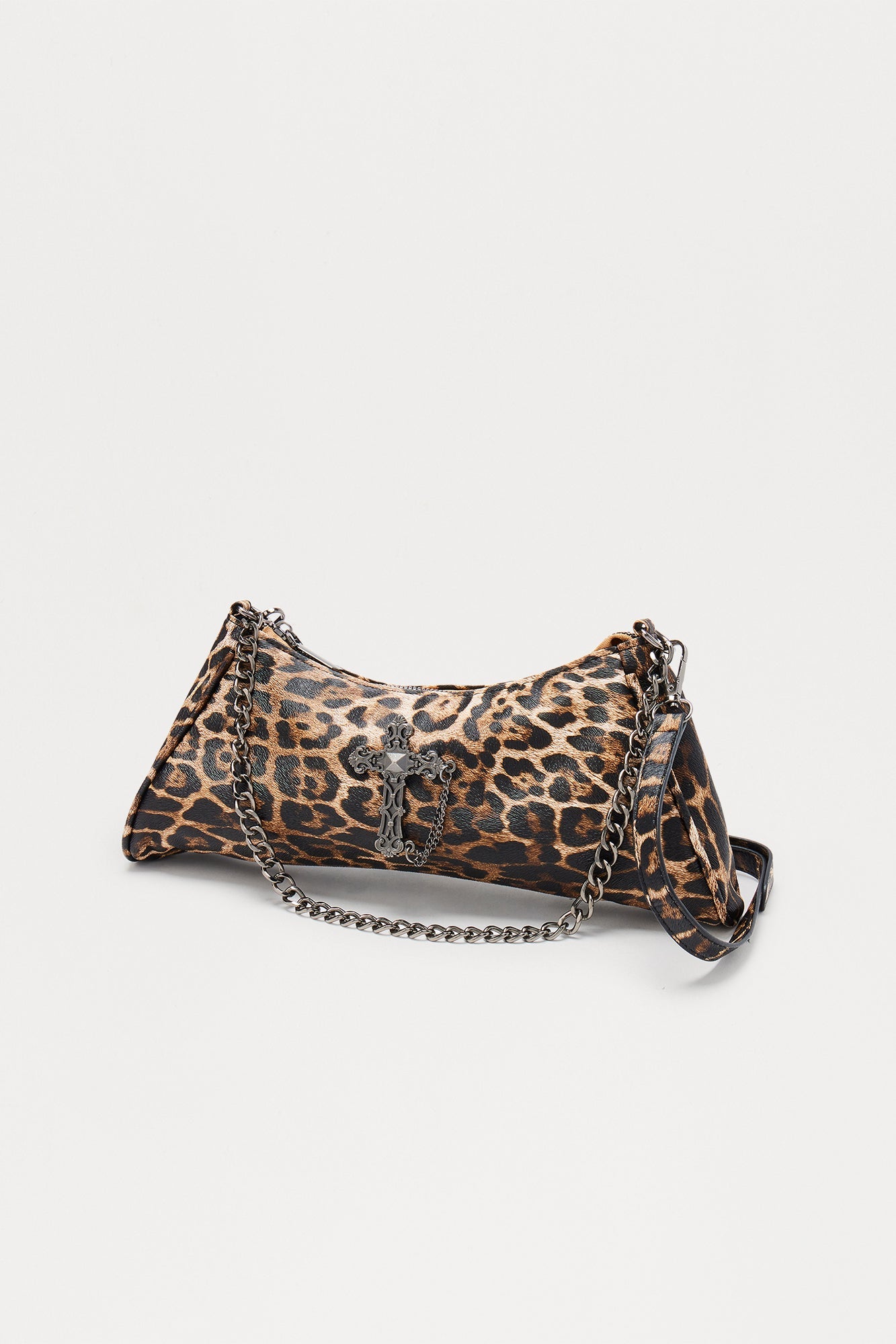 Asking For Forgiveness Faux Leather Leopard Shoulder Bag - Brown/combo
