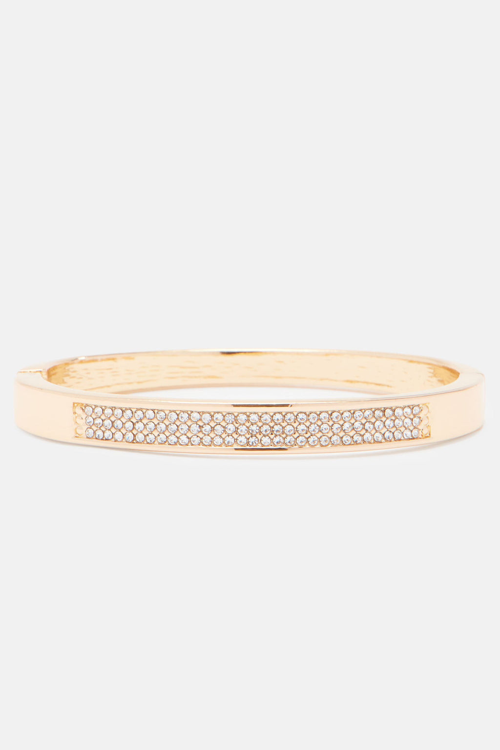 Come With Me Rhinestone Bracelet - Gold