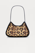Roam Free Animal Print Faux Leather Handbag - Brown/combo