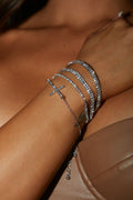 Bless Up 4 Piece Bracelet Set - Silver
