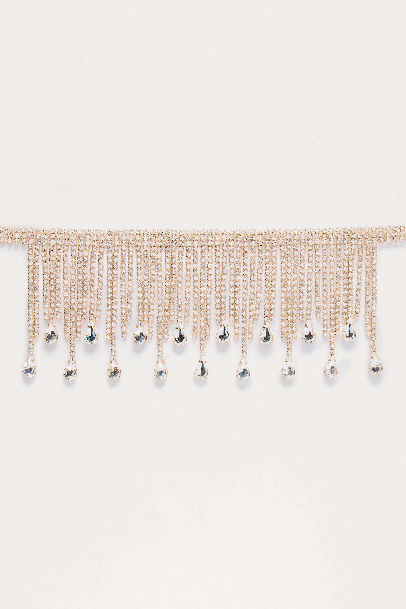 Draped Choker Necklace - Gold