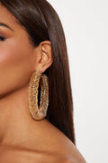 Dessert Sun Hoop Earrings - Gold