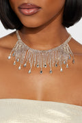 Draped Choker Necklace - Gold