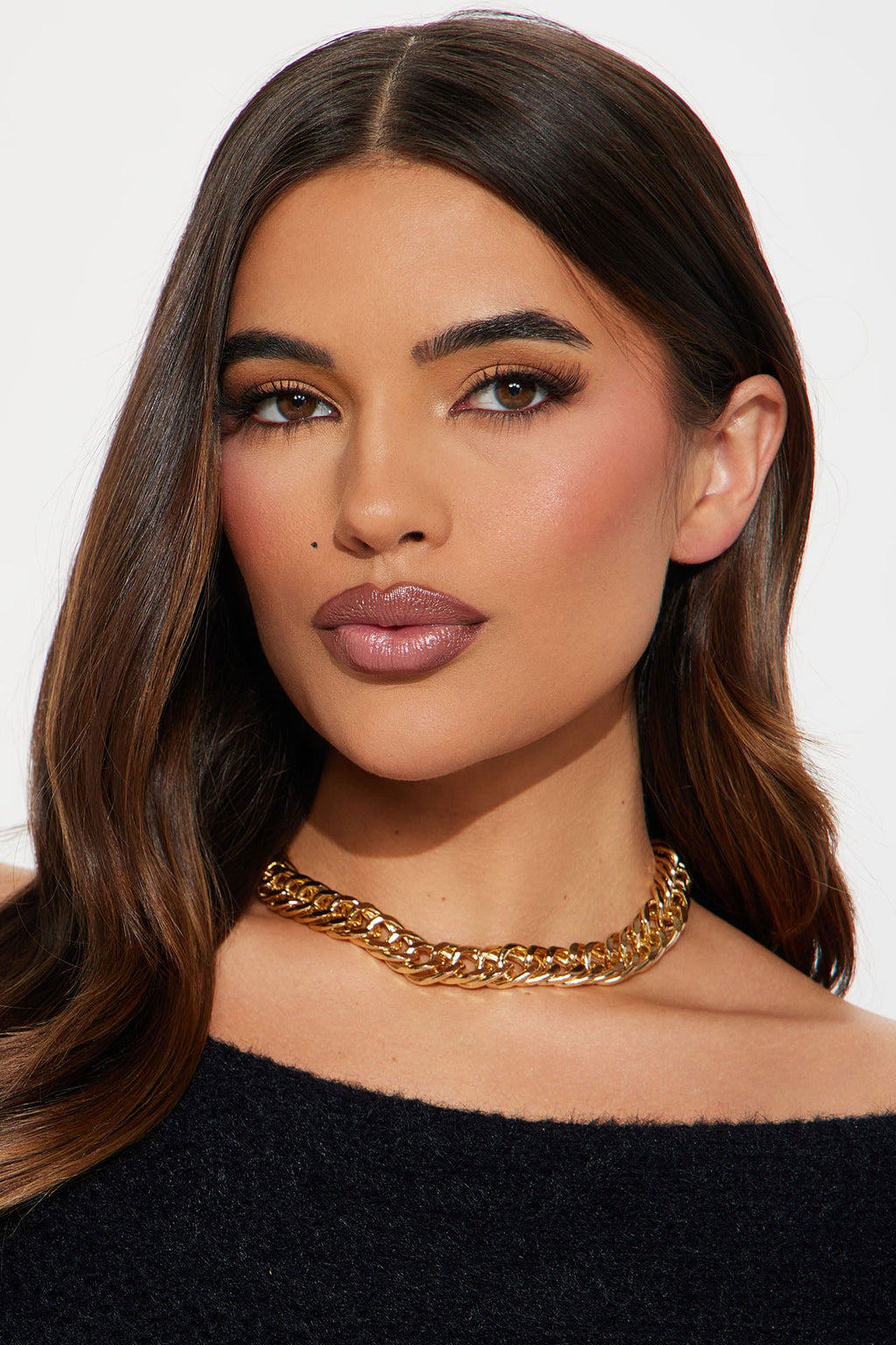 Blind Date Chainlink Necklace - Gold