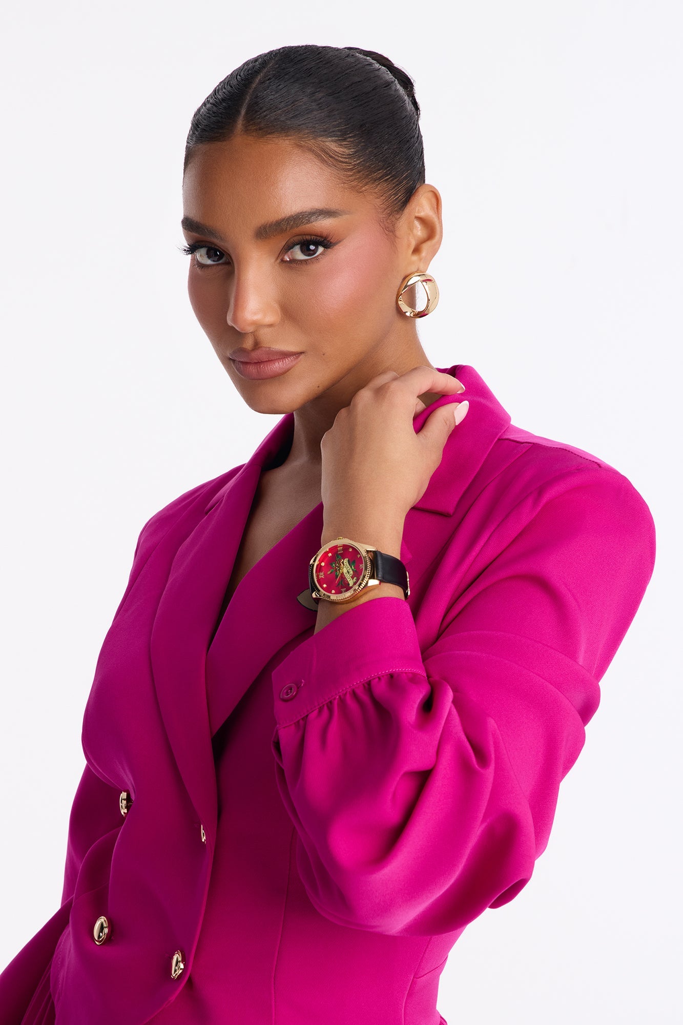 Ed Hardy Love Eternal Watch - Black/Pink
