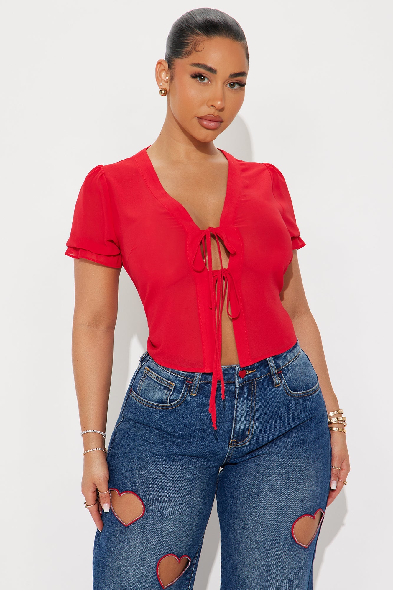 Cherished Moment Top - Red